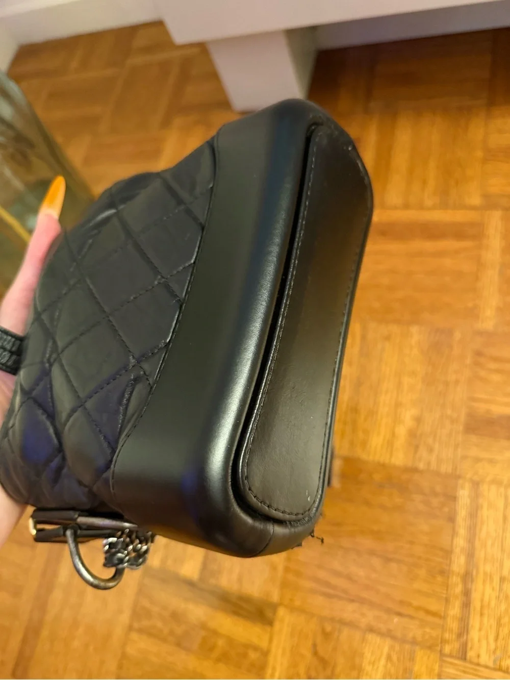 CHANEL Aged Calfskin Small Gabrielle